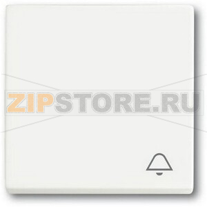 Клавиша выключателя c символом &quot;Звонок&quot;, белый бархат ABB 2CKA001751A3182 