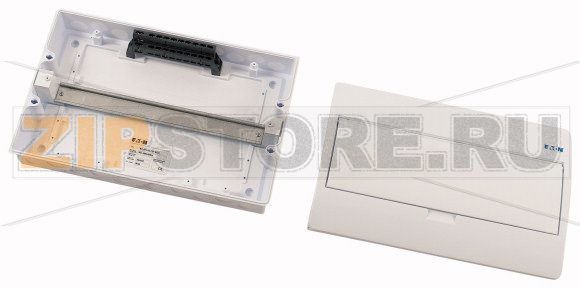 Щит навесного исполнения, 1ряд, 18 модулей, белая дверь, пластик Eaton BC-O-1/18-TW-ECO 