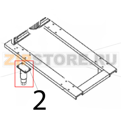 Stainless steel foot Angelo Po C165D Stainless steel foot Angelo Po C165DЗапчасть на деталировке под номером: 2