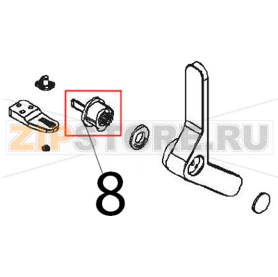 Serratura Angelo Po FX101G2 Serratura Angelo Po FX101G2Запчасть на деталировке под номером: 8