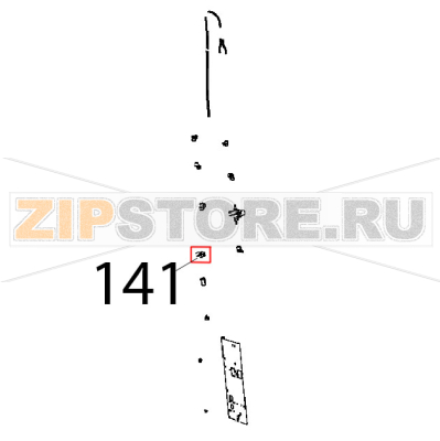 Tappo detergente Unox XBC 1005E Tappo detergente Unox XBC 1005EЗапчасть на деталировке под номером: 141