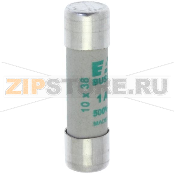 Предохранитель, 1 A, AC 500 В, 120 кА, 10x38 мм, aM, IEC Eaton CYLINDRICAL FUSE 10x38 1A AM 500 