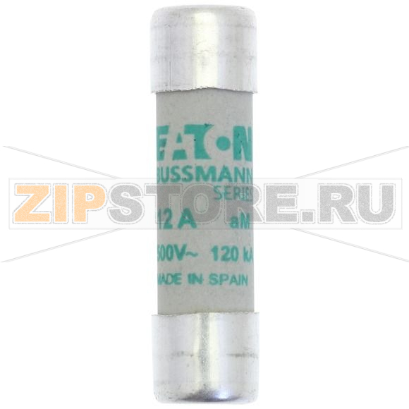 Предохранитель, 1 A, AC 500 В, 120 кА, 10x38 мм, aM, IEC Eaton CYLINDRICAL FUSE 10x38 1A AM 500 