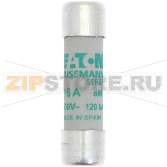 Предохранитель, 1 A, AC 500 В, 120 кА, 10x38 мм, aM, IEC Eaton CYLINDRICAL FUSE 10x38 1A AM 500 