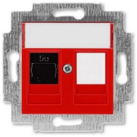 Розетка компьютерная, красная ABB 2CHH295117A6065