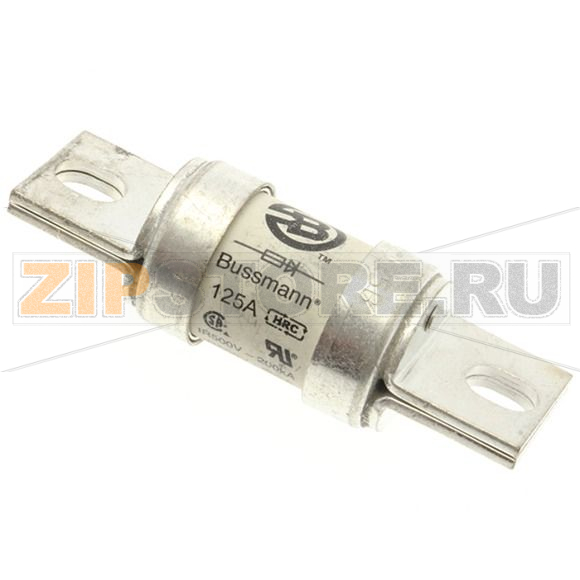 Предохранитель, 125 A, AC 500 В, DC 500 В, 200 кА, 29x92 мм, aR, UL Eaton 125A 500V AC TAG FUSE 