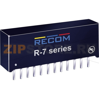 Преобразователь DC/DC, печатный монтаж, 5 В/DC, 4 A, 20 Вт Recom R-745.0P 