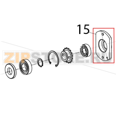 Supporto impastatore Fimar PF40E Supporto impastatore Fimar PF40EЗапчасть на деталировке под номером: 15