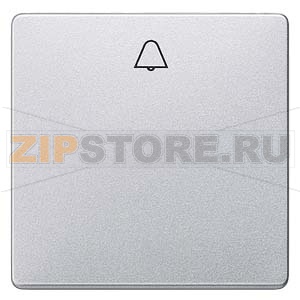 DELTA I-SYSTEM АЛЮМИНЕВЫЙ МЕТАЛЛИК ВЫКЛЮЧАТЕЛЬ 1 КЛАВИША С СИМВОЛОМ &quot;ЗВОНОК&quot; 55X55MM Siemens 5TG6247 