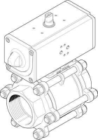 Кран шаровой с приводом Festo VZBA-4"-GG-63-T-22-F10-V4V4T-PP240-R-90-С