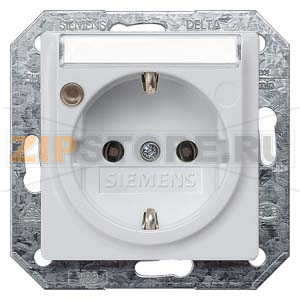 DELTA I-SYSTEM АЛЮМИНЕВЫЙ МЕТАЛЛИК РОЗЕТКА SCHUKO 10A DC/16А AC 250В C ЗАЩИТНЫМ КОНТАКТОМ   C БЕЗРЕЗЬБОВЫМИ КОНТАКТНЫМИ ЗАЖИМАМИ И ПОЛЕМ ДЛЯ НАДПИСИ ЭЛ.-МЕХ.ЧАСТЬ Siemens 5UB1935 