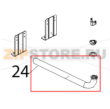 Tubo scarico inox, Ø: 30x1.5 Unox XV 203G Tubo scarico inox, Ø: 30x1.5 Unox XV 203GЗапчасть на деталировке под номером: 24