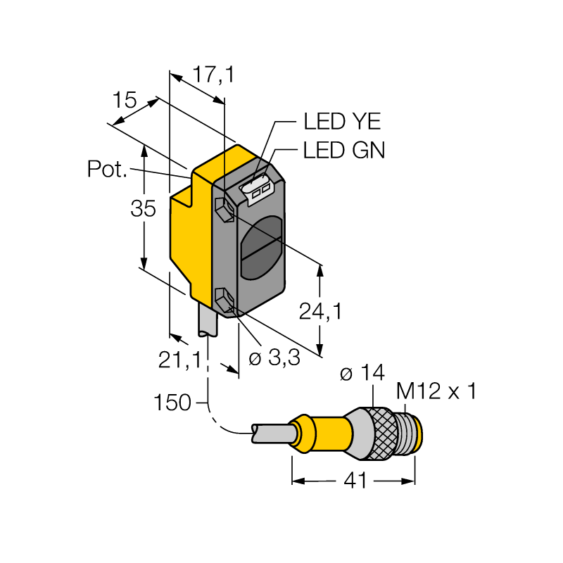 Датчик фотоэлектрический Turck QS18VP6DBQPMA 