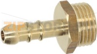 HOSE-END FITTING BRASS ø8/10mm LPG