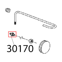 Raccordo tubo risciacquo O10 Angelo Po KD130EAT