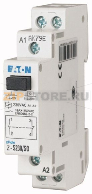 Реле импульсное 230 В, 1НО+1НЗ Eaton Z-S230/SO 