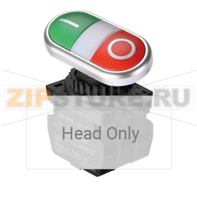 Выключатель кнопочный, двойной, Ø отверстия: 22/25 мм Autonics S2TR-P3W 