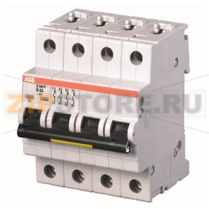 Выключатель автоматический четырехполюсный, S204P C1 ABB 2CDS284001R0014 