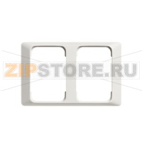 Рамка двухместная, 100 мм, белая ABB 2TKA000817G1