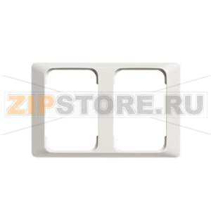 Рамка двухместная, 100 мм, белая ABB 2TKA000817G1 