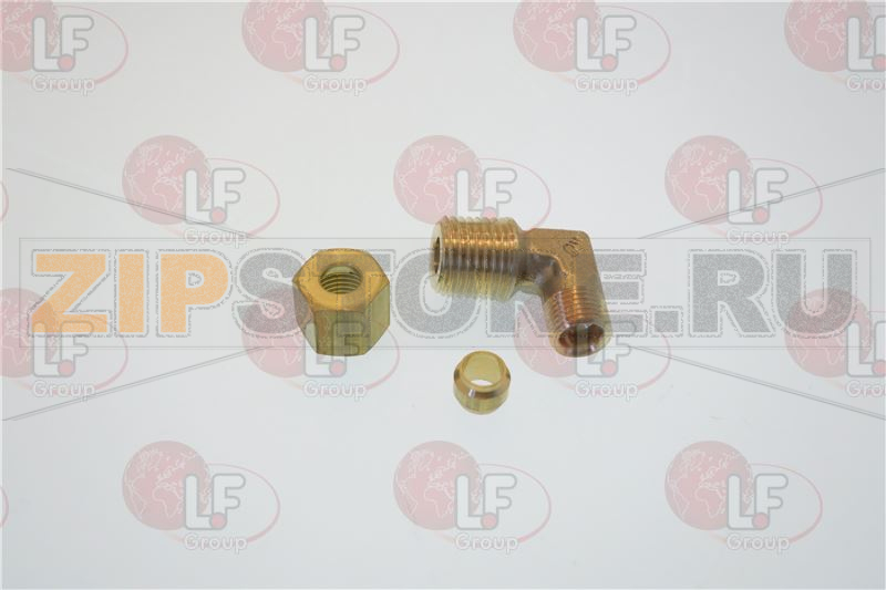 RACCORDO -L- 1/4CON TUBO 6 