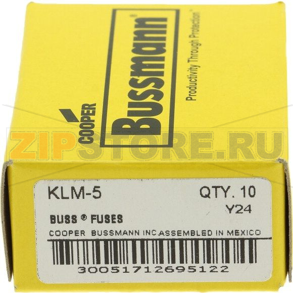 Предохранитель, 5 A, AC 600 В, DC 600 В, 10x38 мм, UL, CSA Eaton LIMITRON FAST ACTING FUSE 