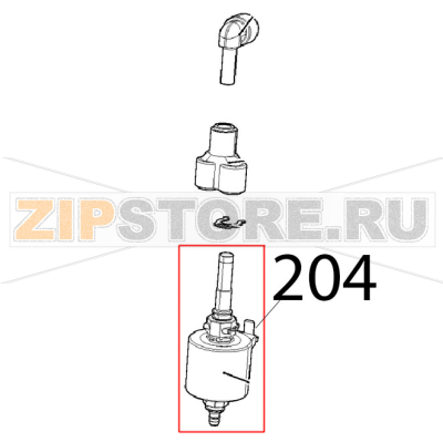 Vibration pump Unox XVC 205E Vibration pump Unox XVC 205EЗапчасть на деталировке под номером: 204