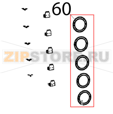 Lamiera protezione motore zincato Unox XBC 1005E Lamiera protezione motore zincato Unox XBC 1005EЗапчасть на деталировке под номером: 60