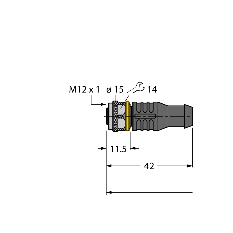 Кабель PUR Turck RKC8.800T-0.6-WSC8.800T/TXL 