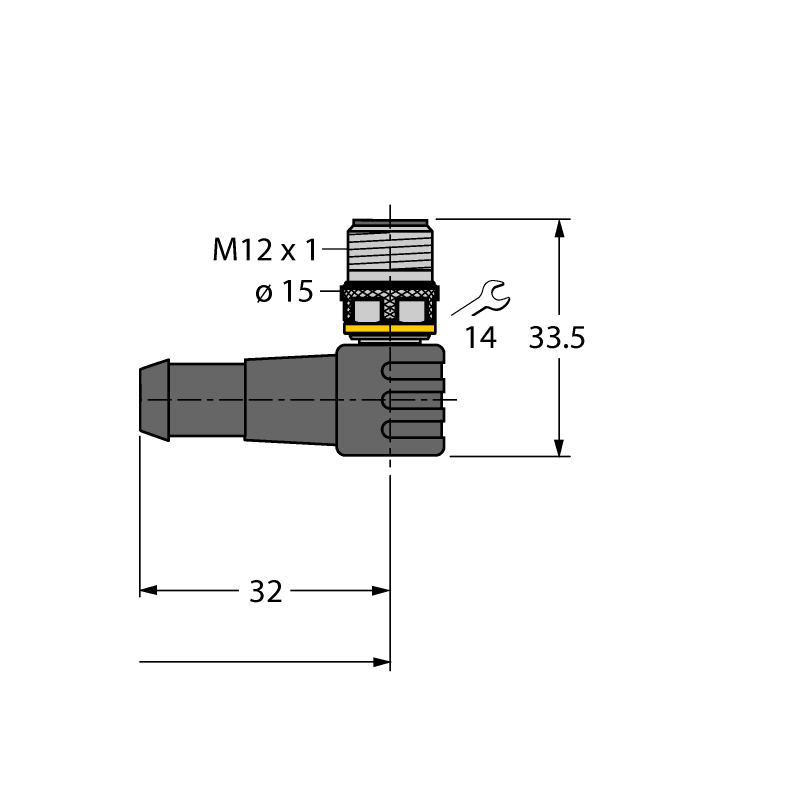 Кабель PUR Turck RKC8.800T-0.6-WSC8.800T/TXL 