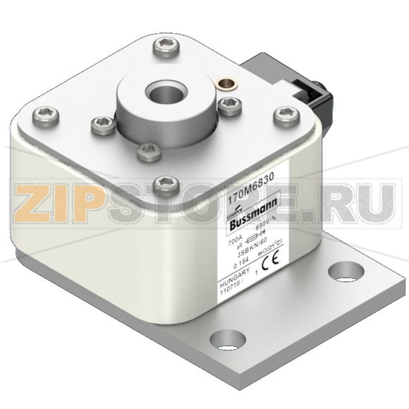 Предохранитель, 700 A, AC 690 В, 200 кА, size 3, 70x104x59 мм, aR, IEC Eaton FUSE 700A 690V 3SB 