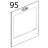 Vetro esterno ser. 647x743x4, CTFL Unox XVC 504
