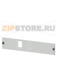 SIVACON S4 SENTRON 3VA cover 3VA10 (up to 100 A) 4-pole, 3-pole + N Mounting position horizontal fixed mounting, plug-in socket Number of switches 1 Height 150 mm Width 800 mm Siemens 8PQ2015-8BA11