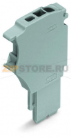 Start module for 1-conductor female connector; with integrated end plate; 1.5 mm?; 1-pole; 1,50 mm?; gray Wago 2020-161