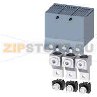 Wire Connector with control wire tap; for 2 cables; 3 pcs.; incl. Terminal Cover Extended with probe holes for voltage test; accessory for: 3VA5 250 Siemens 3VA9233-0JC18