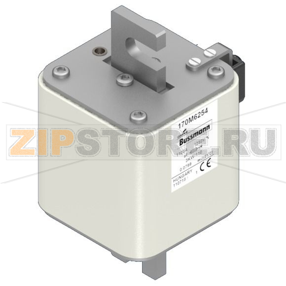 Предохранитель, 1100 A, AC 1250 В, 100 кА, size 3, 74x92x141 мм, aR, IEC Eaton FUSE 1100A 1250V 