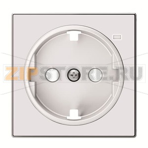 Накладка для розетки с линзой для контрольной подсветки, альпийский белый ABB 2CLA858880A1101 