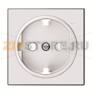 Накладка для розетки с линзой для контрольной подсветки, альпийский белый ABB 2CLA858880A1101 