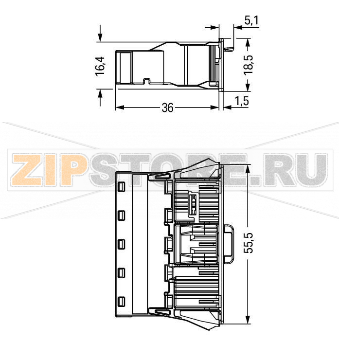 Защелкивающийся штекер; 5-пол.; Код. A; 4,00 mm; черные Wago 770-715 Protected against mismating and maintenance-freePush-in CAGE CLAMP® spring pressure connection technology allows solid conductors to be simply pushed into a unit.Two wire connections per pole for loops or bridgesAdditional variable coding is possible....