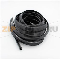 Black silicone profile with lip 50SH TEK