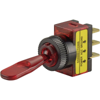 Тумблер автомобильный, красный TRU Components TC-R13-61B