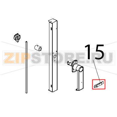 Lamiera ferma porta fredda lavato Unox XB 403G Lamiera ferma porta fredda lavato Unox XB 403GЗапчасть на деталировке под номером: 15