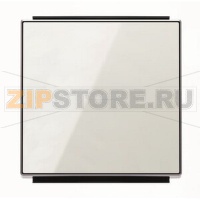 Клавиша для одноклавишных выключателей/переключателей/кнопок с линзой подсветки, стекло белое ABB 2CLA850130A2101