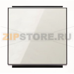 Клавиша для одноклавишных выключателей/переключателей/кнопок с линзой подсветки, стекло белое ABB 2CLA850130A2101 