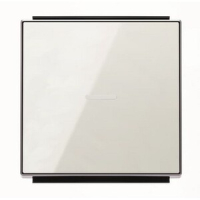 Клавиша для одноклавишных выключателей/переключателей/кнопок с линзой подсветки, стекло белое ABB 2CLA850130A2101