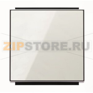 Клавиша для одноклавишных выключателей/переключателей/кнопок с линзой подсветки, стекло белое ABB 2CLA850130A2101 