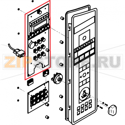 PANNELLO SUPERIORE GRIGIO Controller, 5010 operating module P3 CONVOTHERM OES 10.10Запчасть на сборочном чертеже под номером: 404Название запчасти на английском&nbsp;языке: Controller, 5010 operating module P3 CONVOTHERM OES 10.10