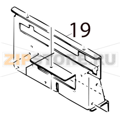Cutter frame Toshiba TEC B-SX4T-GS10/20-QQ-US Cutter frame Toshiba TEC B-SX4T-GS10/20-QQ-USЗапчасть на деталировке под номером: 19