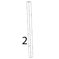 Cheflux door left column Unox XB 895