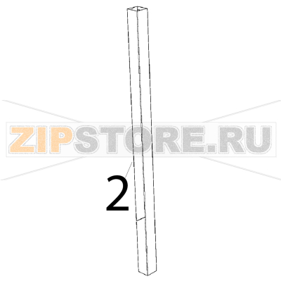 Cheflux door left column Unox XB 895 Cheflux door left column Unox XB 895Запчасть на деталировке под номером: 2